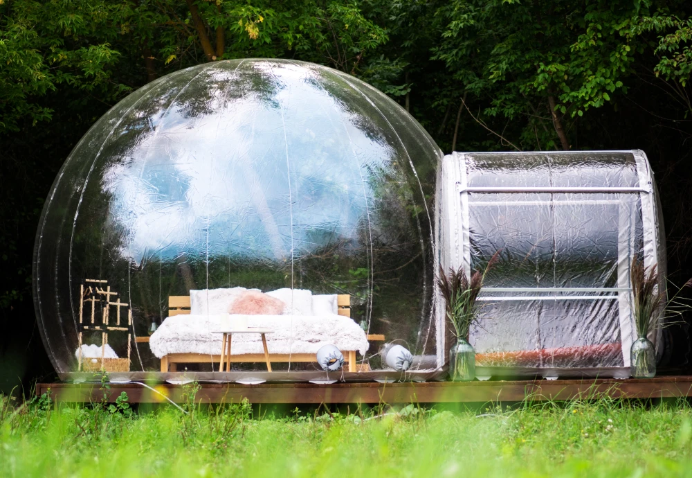 bubble tent dinner party